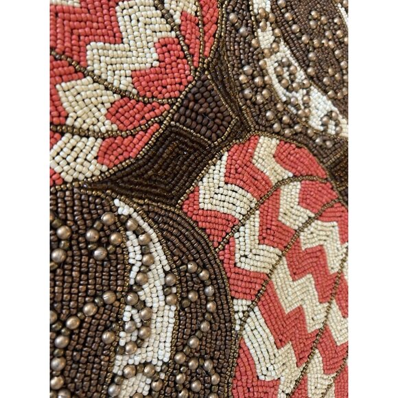 Pier 1 Fall Halloween 37" Beaded Witches Hat Pumpkin Spider Table Runner NWT - Picture 5 of 9